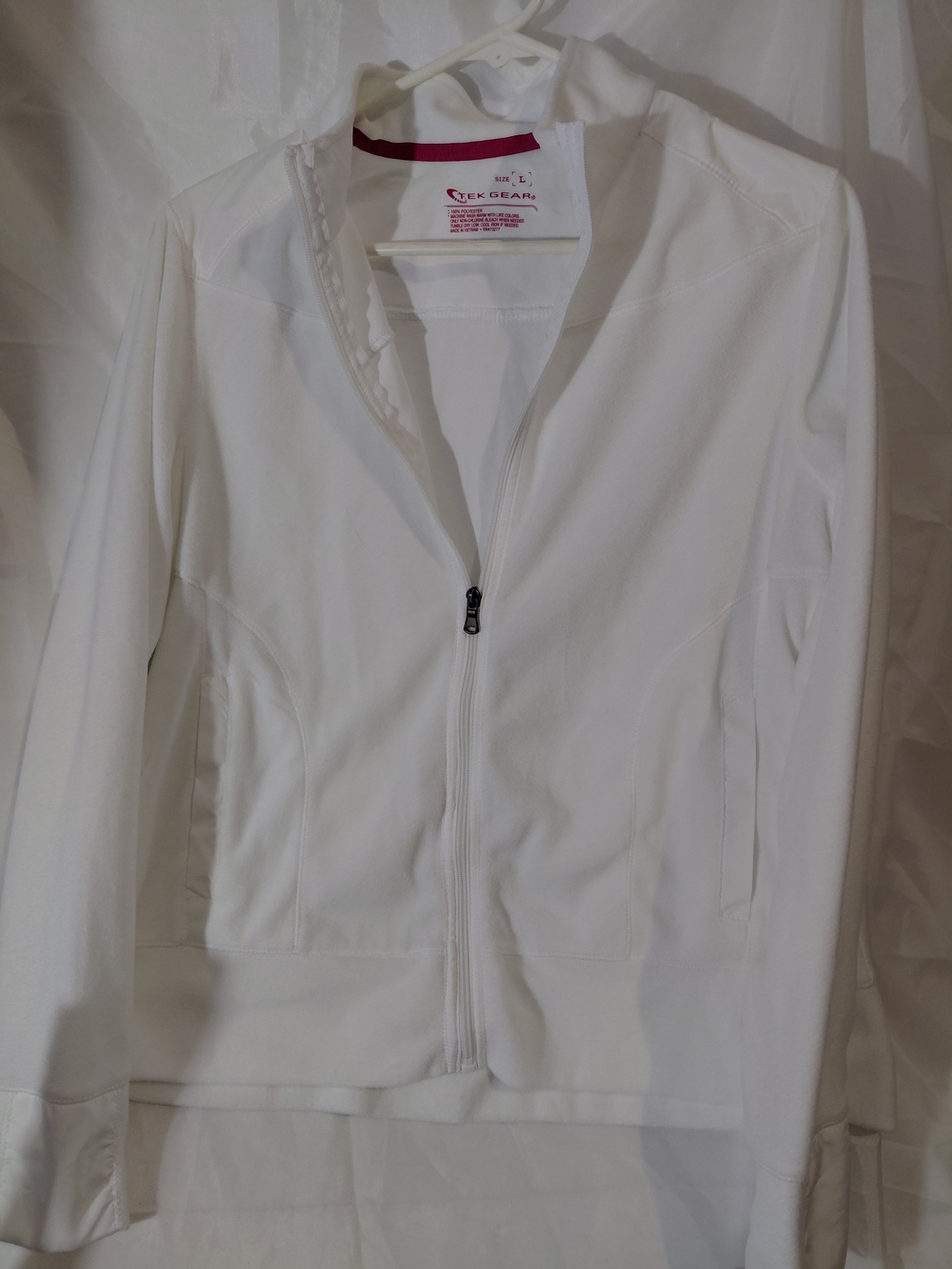 tek gear White Women's Full-Zip Bomber Jacket